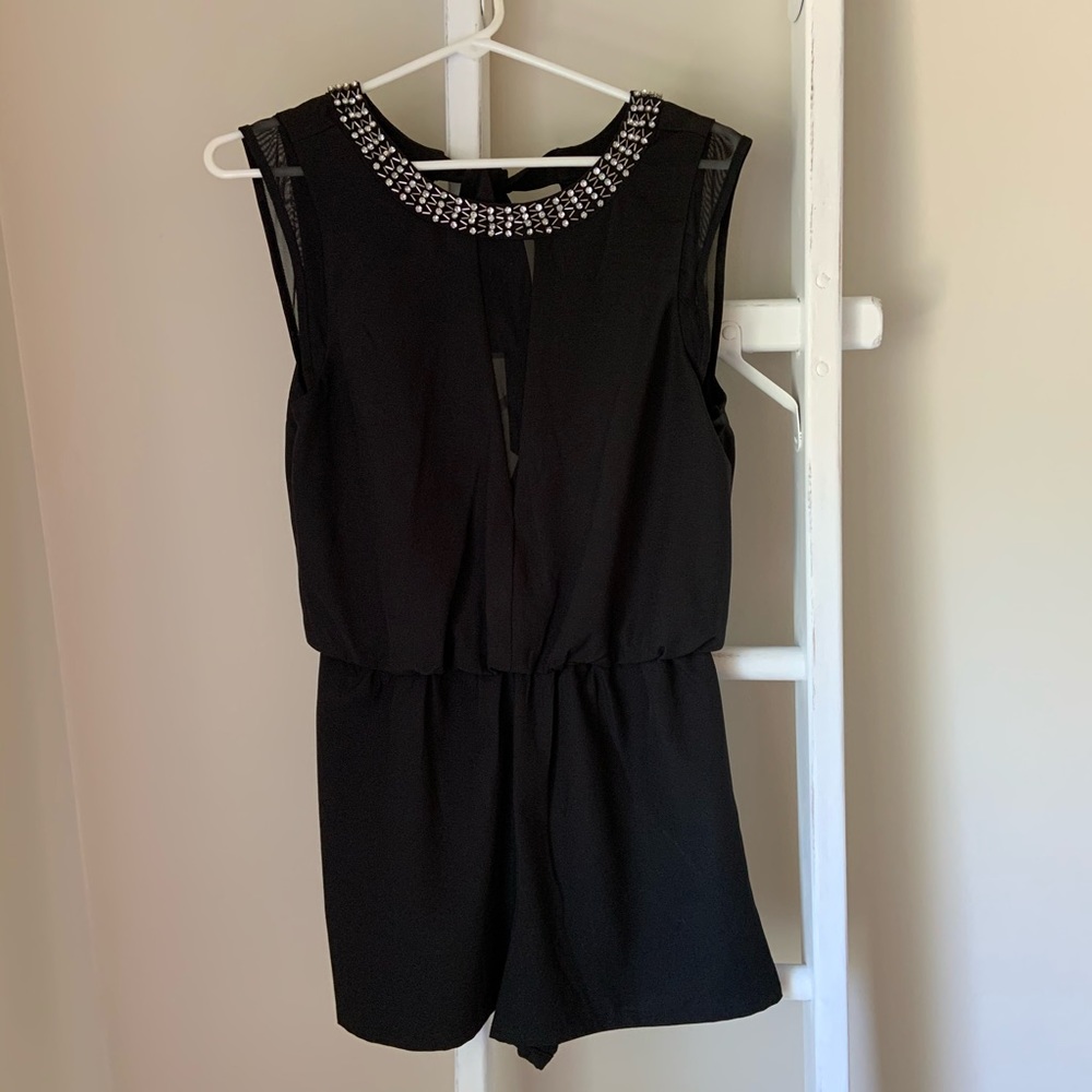 Black Dressy Romper